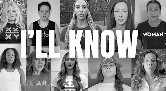 Graphic of women in background and text that says I'LL KNOW