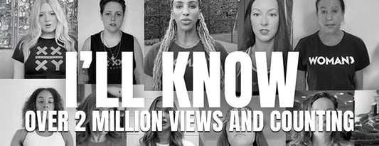 Image of athletes in the background with "I'LL KNOW" text overlayed