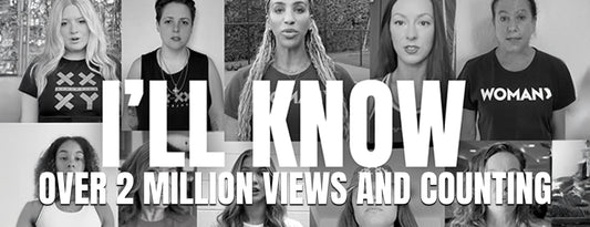 Image of athletes in the background with "I'LL KNOW" text overlayed
