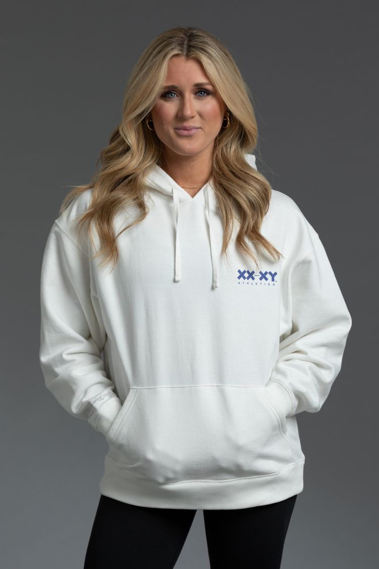 Women's Fearless Fleece Boyfriend Graphic Hoodie: Boxy and Bold