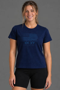 Tonal Flag Semi-Cropped Tee (XX)