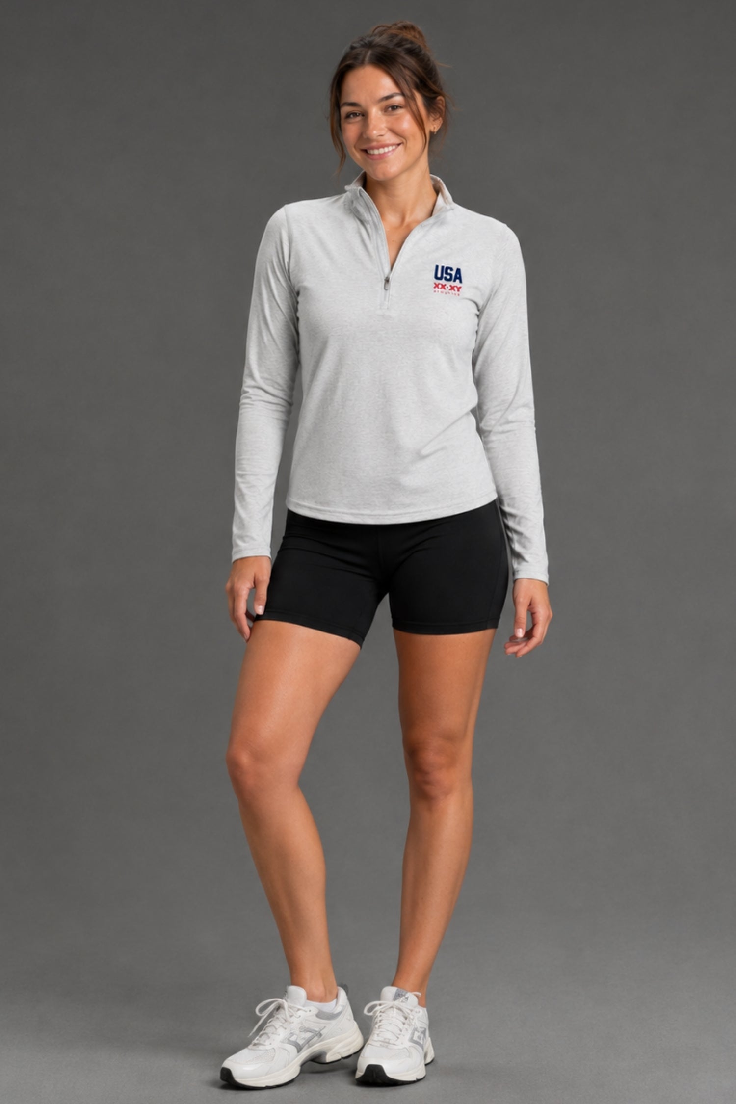 Women's USA Intrepid Quarter Zip | XX-XY Athletics