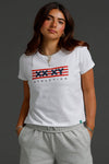 Patriotic Horizontal Logo Semi-Cropped Tee (XX)