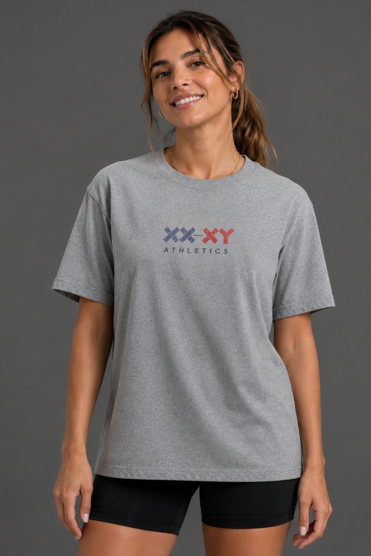 BOYFRIEND　Tシャツ Women's Simple Logo Boyfriend Tee | XX-XY Athletics