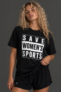 Save Women's Sports Advisory Boyfriend Tee (XY)