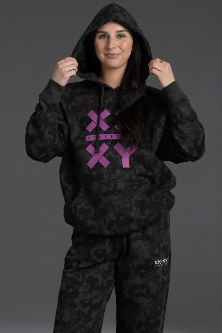 Women's Camo Logo Hoodie: Camo That Never Hides | XX-XY Athletics
