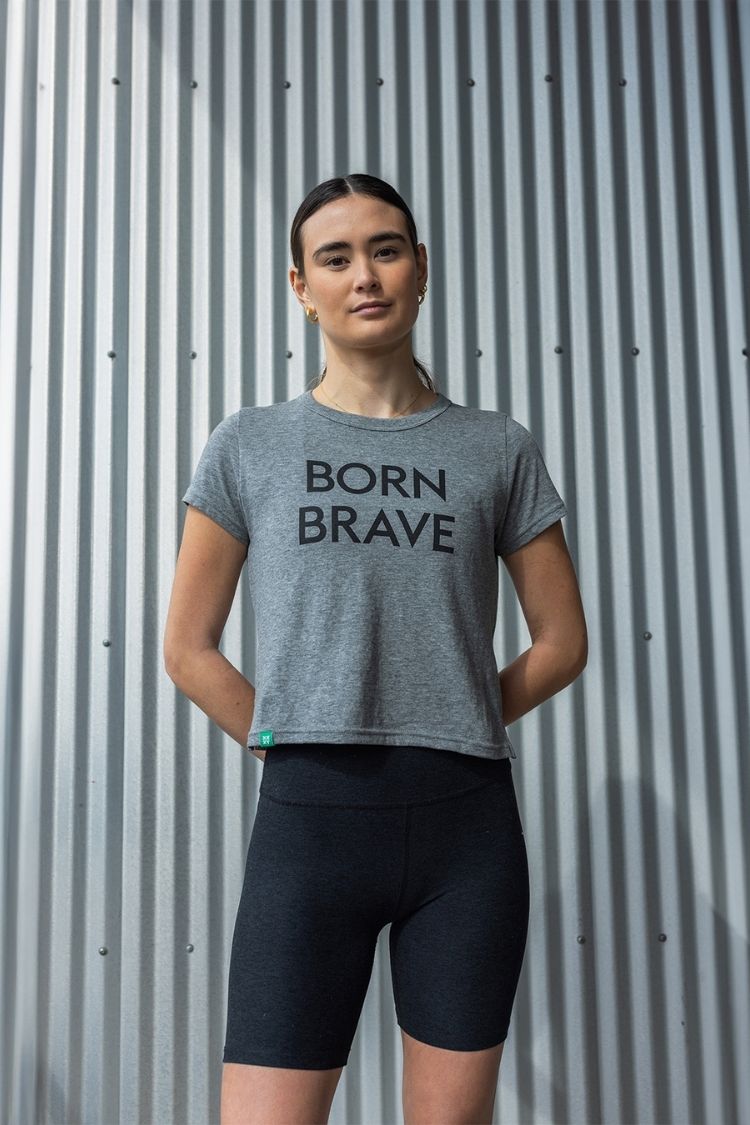 Women's Born Brave Tee: Choose Courage Every Day | XX-XY Athletics