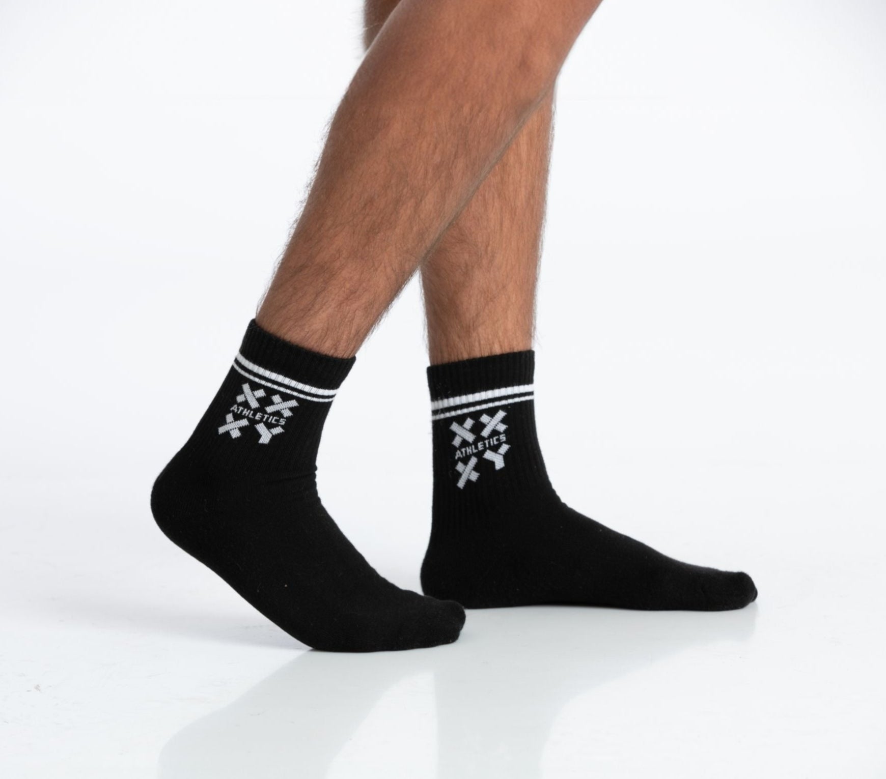 Men's Candid Crew Socks (XY) with moisture-wicking fabric to keep feet dry