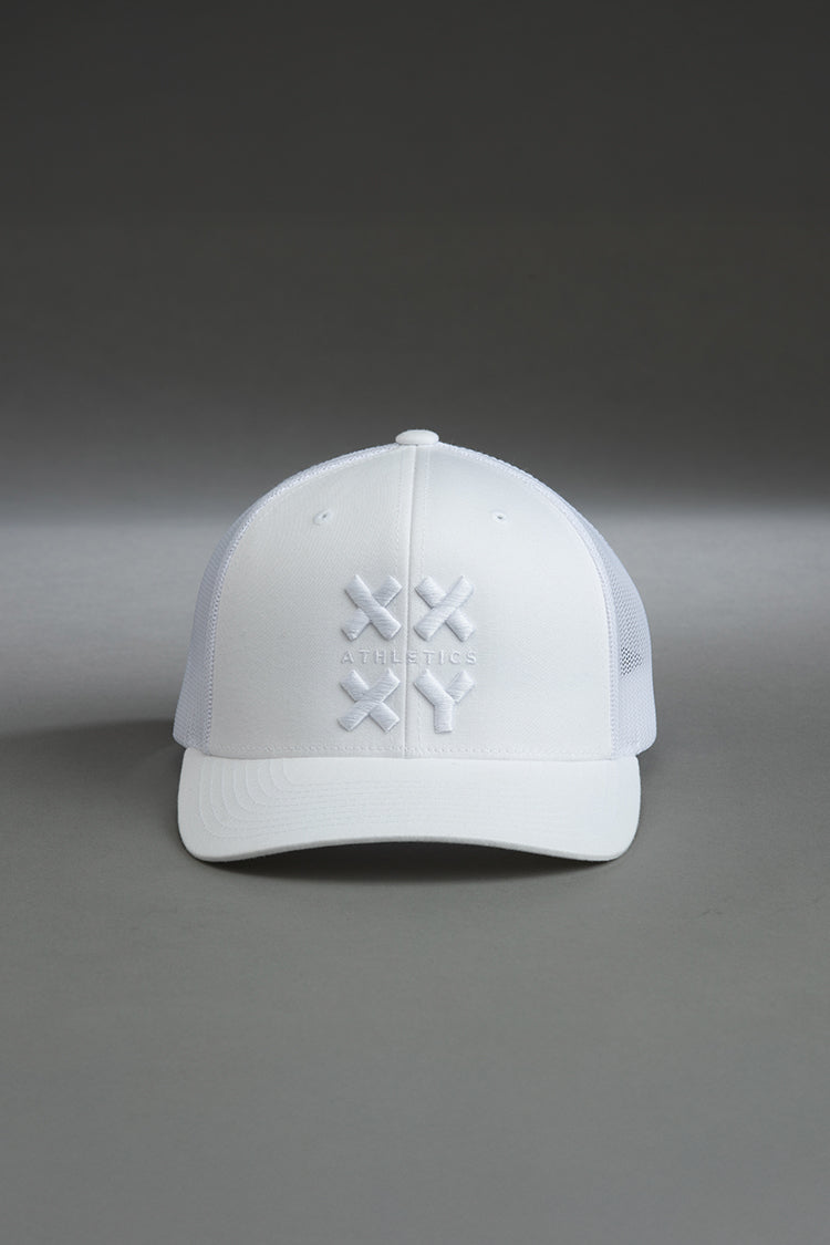 white with white logo