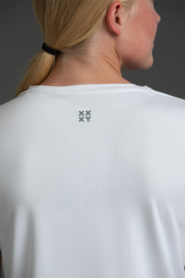 Women's Honest Tee with Logo: Work Out Speak Out | XX-XY Athletics