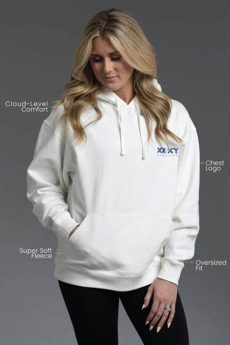 Women's Fearless Fleece Boyfriend Graphic Hoodie: Boxy and