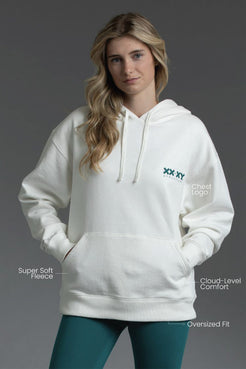 Ivory with Teal