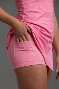pink with logo print