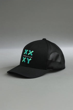 Logo Trucker Cap on Black