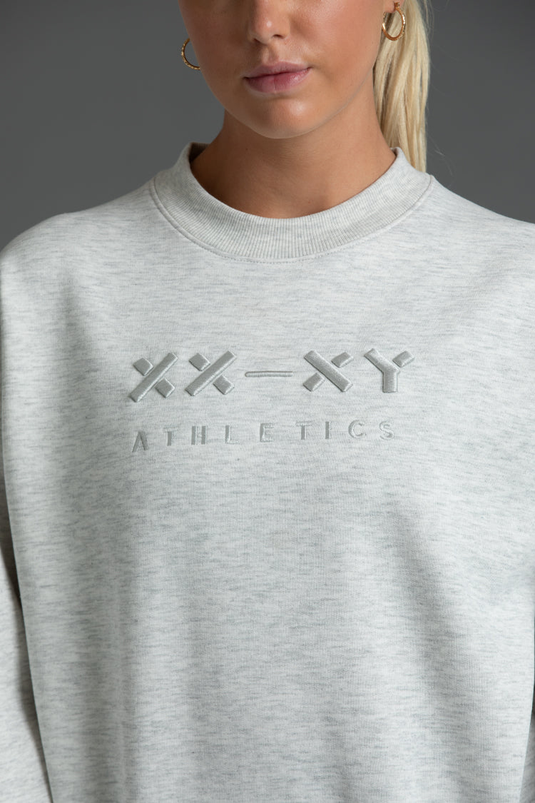 Women's Fearless Fleece Crew with Logo | XX-XY Athletics