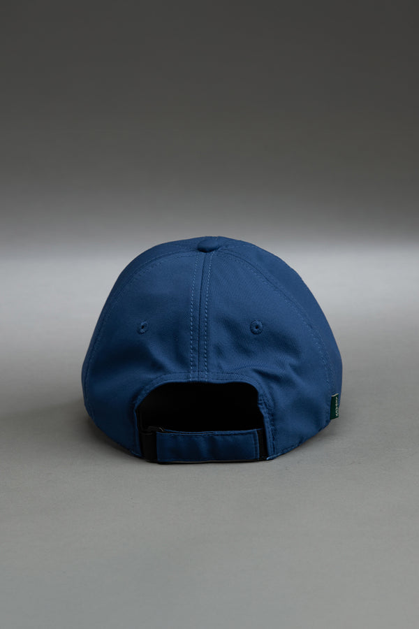 Blue baseball cap on a gray background || blue