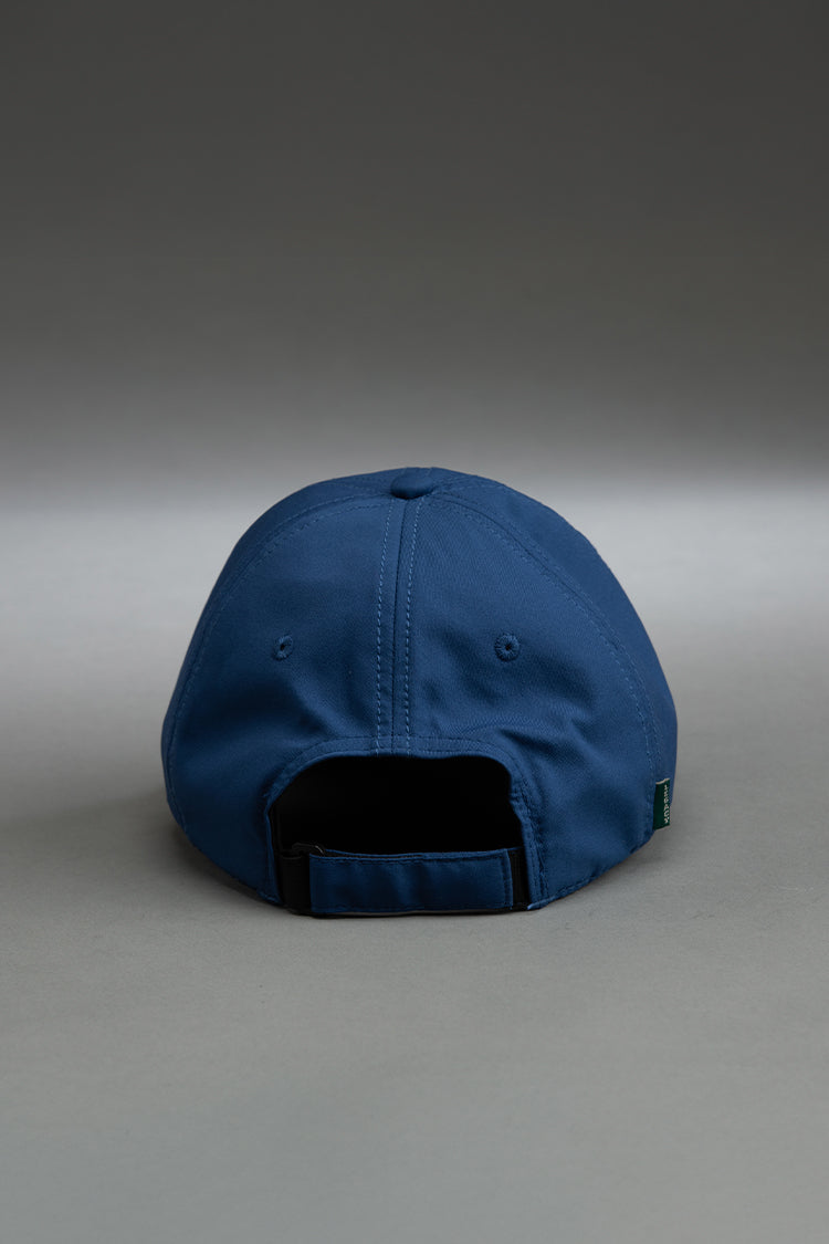 Blue baseball cap on a gray background || blue