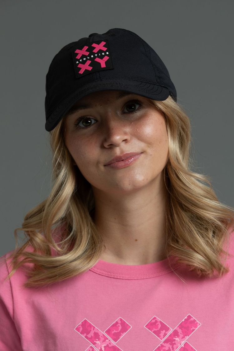 Performance Cap with Pink Logo Patch