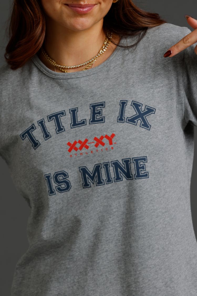 Women's Title IX is Mine Varsity Classic Fit Tee | XX-XY Athletics