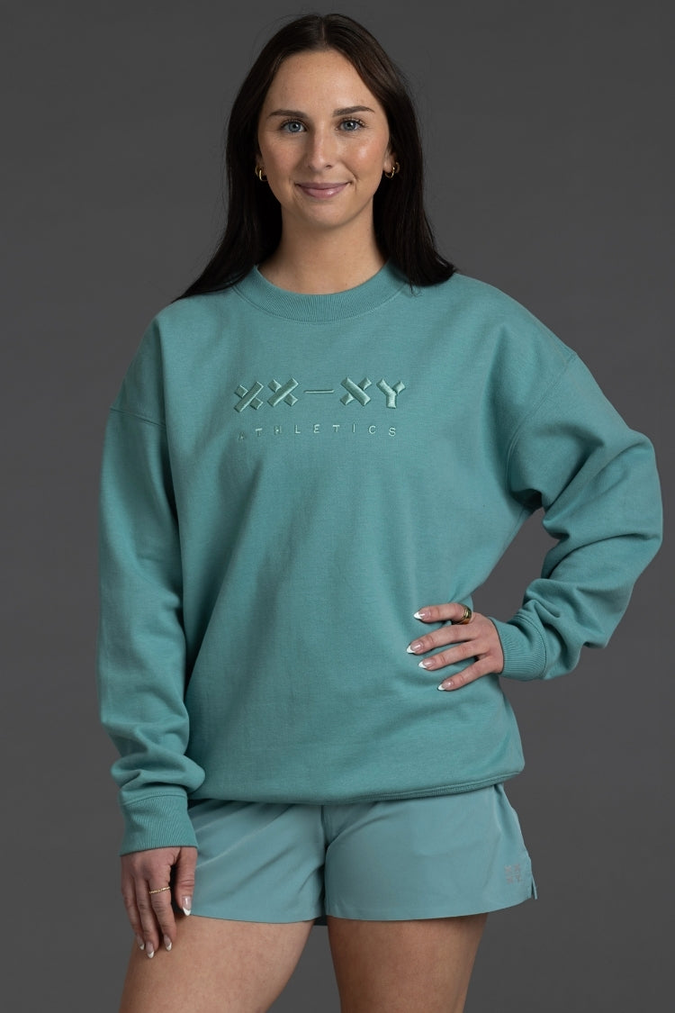 Women's Fearless Fleece Crew with Logo | XX-XY Athletics