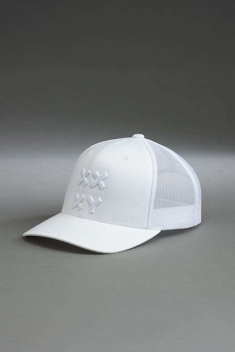 white with white logo