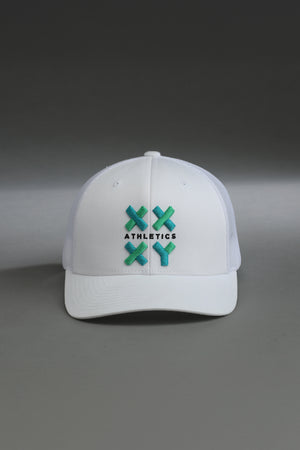 Logo Trucker Cap on White