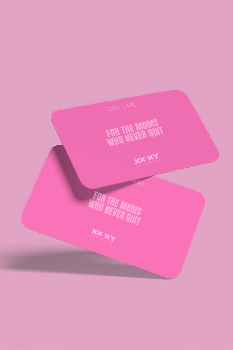 Pink gift cards with text on a pink background
