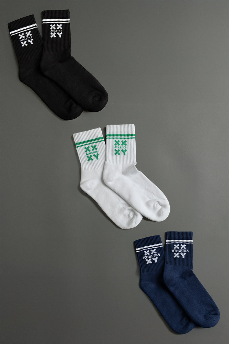 Black/White/Navy